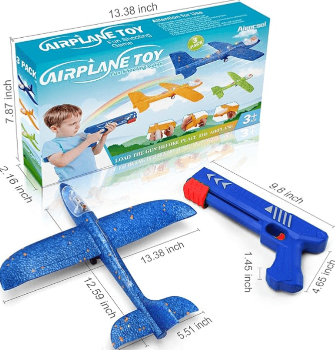 3 Pack Airplane Launcher Toy,