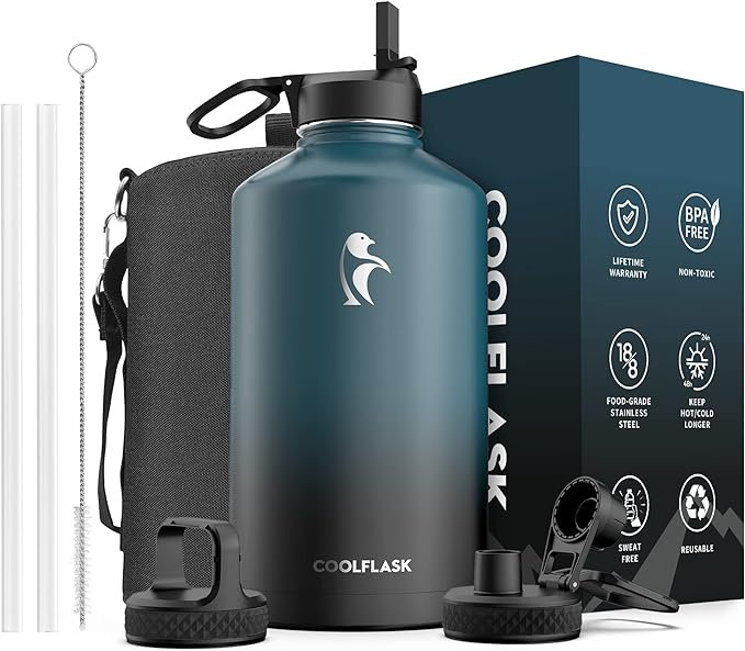 Coolflask 128 oz Gallon Water Bottle