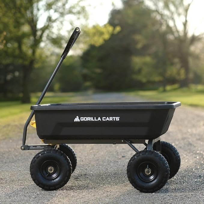 Gorilla Carts 4GCG-NF Poly Dump Cart