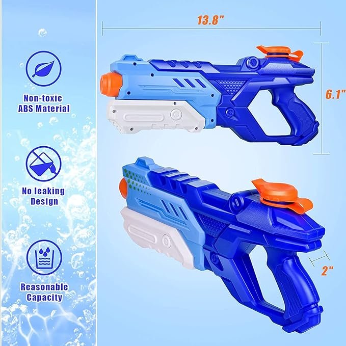 Quanquer 3 Pack Water Guns for Kids Adults