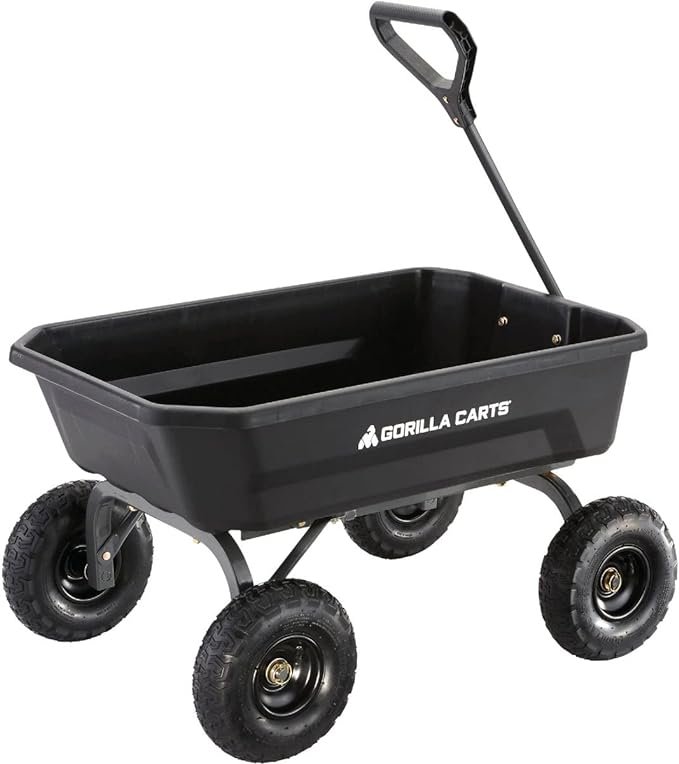 Gorilla Carts 4GCG-NF Poly Dump Cart