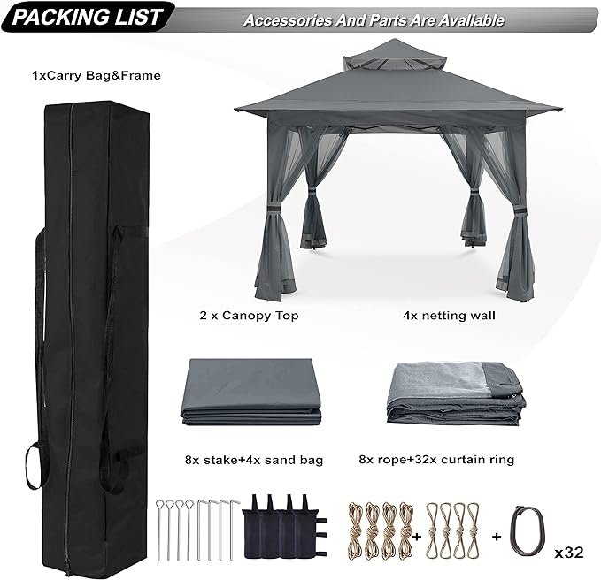 ABCCANOPY Pop Up Gazebo 13x13