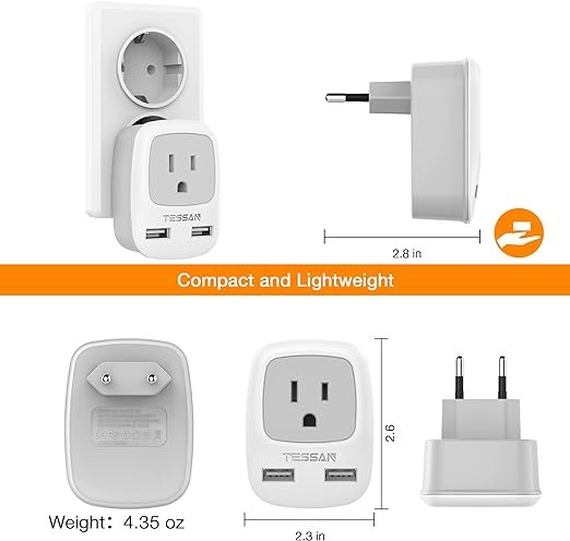 European Travel Plug Adapter