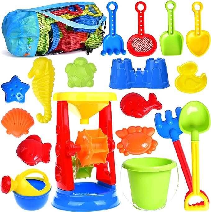 Beach Toys, 19 Piece Sand Toys Set