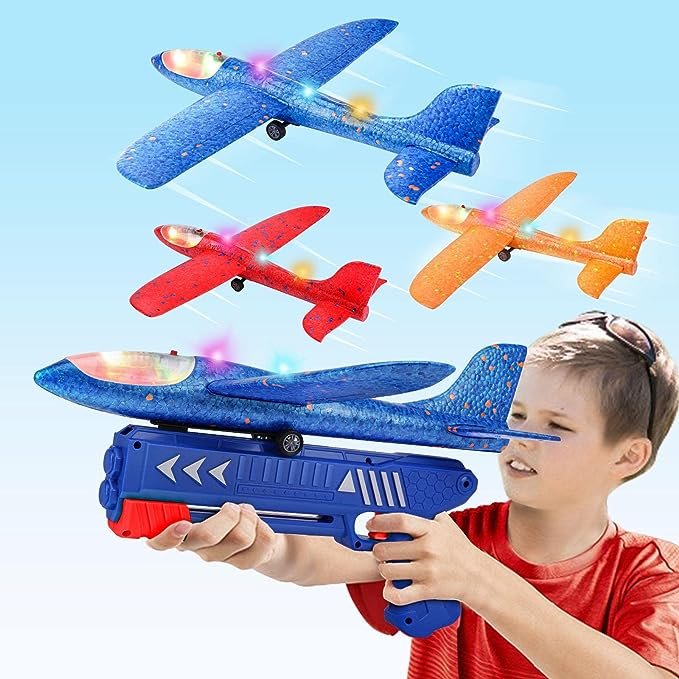 3 Pack Airplane Launcher Toy