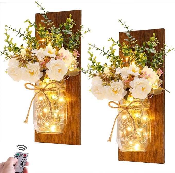 Rustic Wall Sconces Mason Jar Sconces