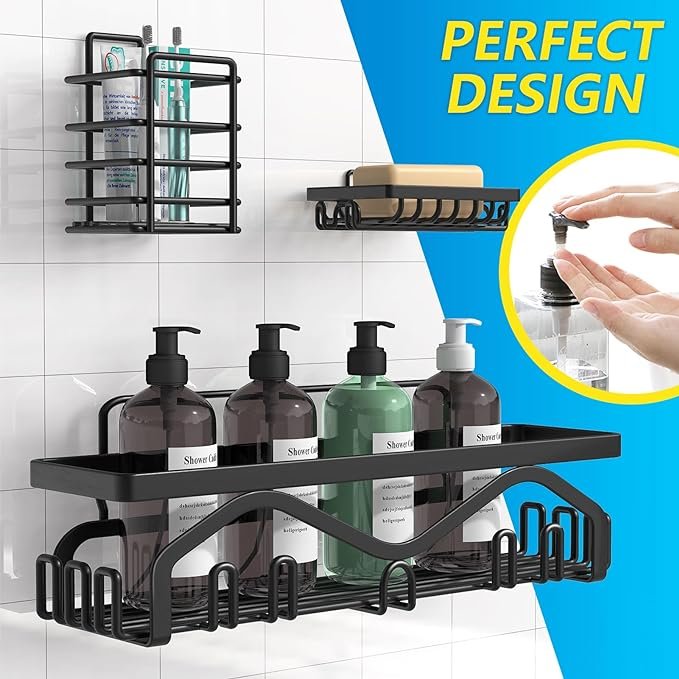 Coraje Shower Caddy, Shower Shelves [5-Pack]