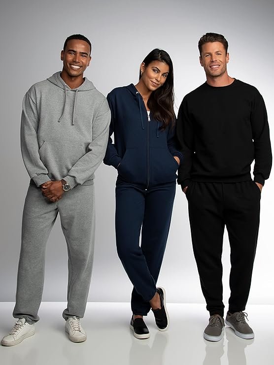 Fruit of the Loom Eversoft Fleece Elastic Bottom Sweatpants with Pockets